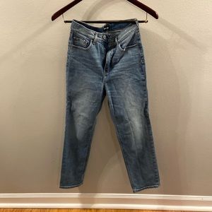 Express light wash mom jean